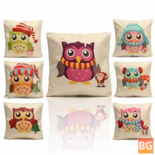 Home Sofa Decoration with Cute Owl Pattern