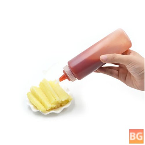 Squeeze Bottle with Clear Plastic Top and Filling Tube - 8/12/16/24 oZ