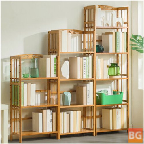 Wooden Holder Bookshelf for Home Decor - 50/70cm