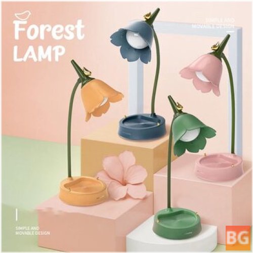 Dimmable Flower LED Desk Lamp