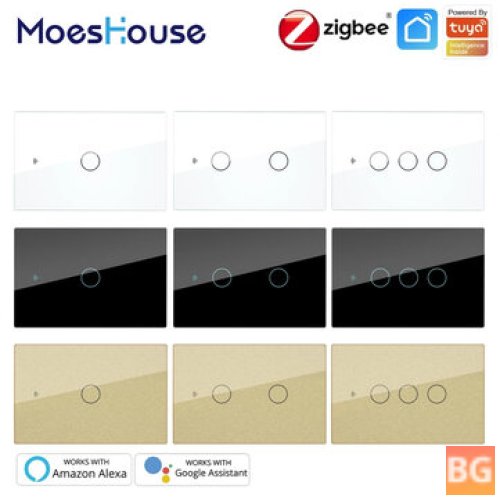 Smart Light Switch with AC100-250V 50/60Hz in US Wall - MoesHouse