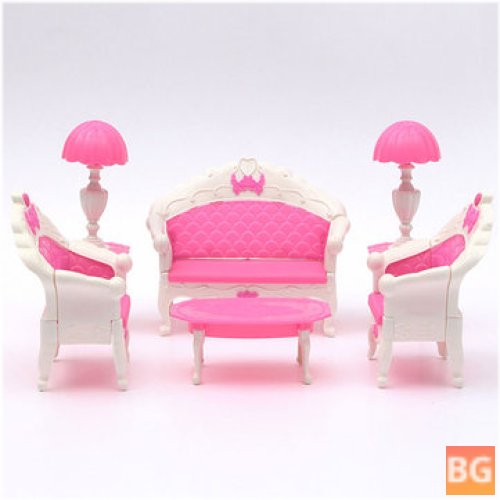 Pink Sofa Set for Living Room