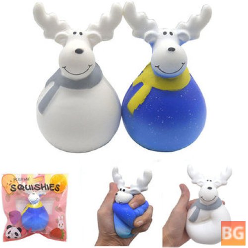 Elk Squishy 13x8.5x8CM Licensed Slow Rising With Packaging Soft Toy