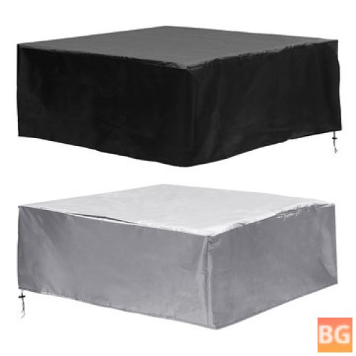 Black/Silver Sofa Cover for a 210-Degree View TV