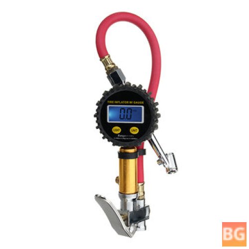 Digital Tire Inflator with High Accuracy Pressure Gauge - Night Vision