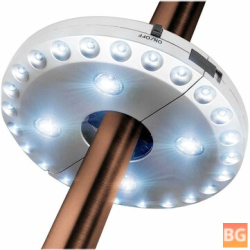 Patio Umbrella Light - Battery Powered Led Umbrella Pole Light with 3 Bright Modes
