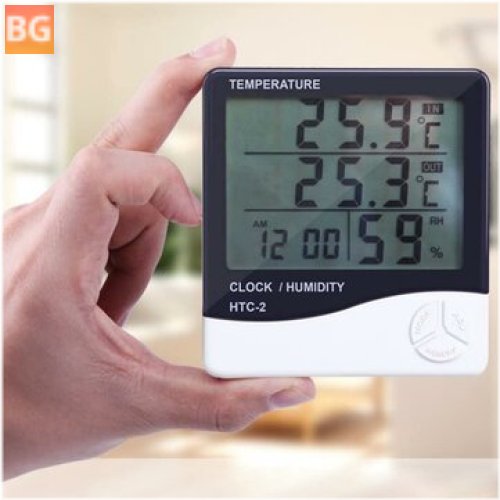 LCD Temperature Humidity Hygrometer for 3M Probe - Big Display