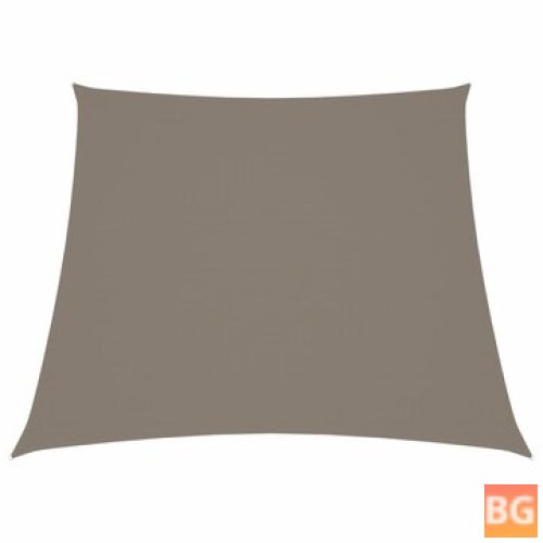 Zonnescherm trapezium 4x3m Oxford stof taupe