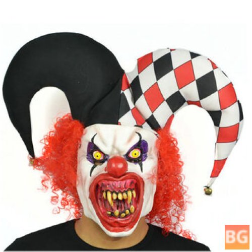 Scary Clown Latex Mask for Halloween