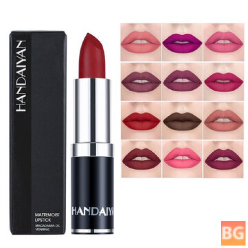 12 Color Velvet Matte Lipstick Lip Makeup - Long-Lasting