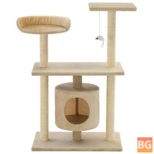 Cat Tree with Sisal Scratching Posts - 95 cm