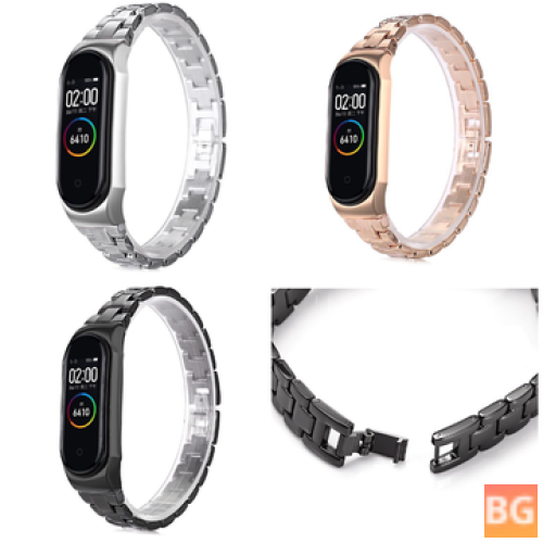 Bakeey Stainless Replacement Watch Band for Xiaomi Mi Band 4&3