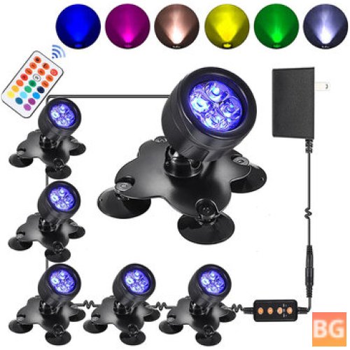 Waterproof LED Pond Spotlights with Color Options