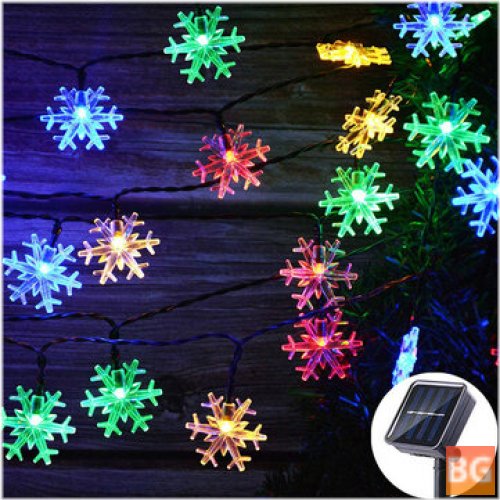 String Lights for Christmas Tree - 23ft 50 LED Solar Power String Lights