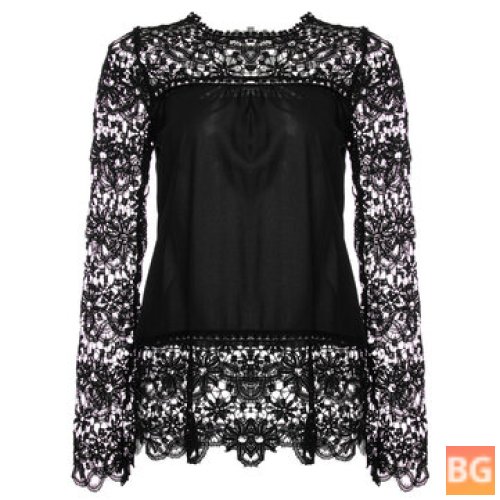 Women's Embroidery Long Sleeve Blouse