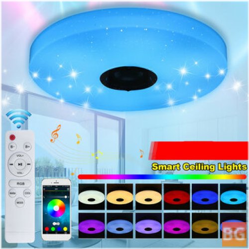 LED Ceiling Light - RGB Bluetooth Music Speaker