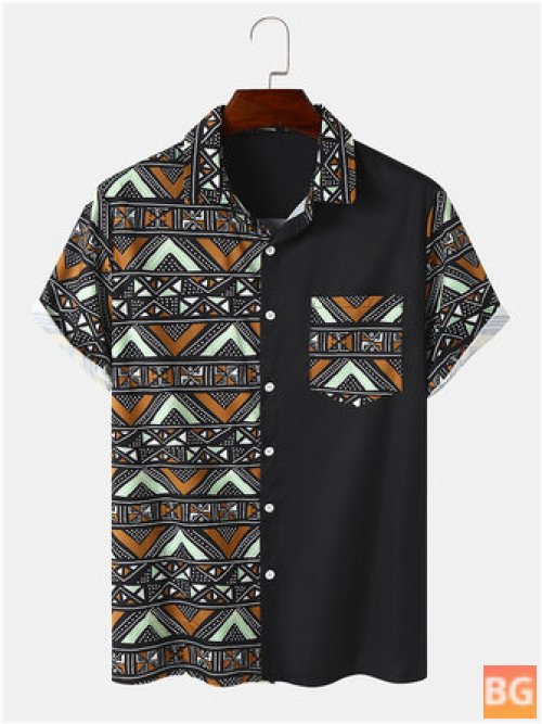Short Sleeve Men's Ethnic T-Shirt