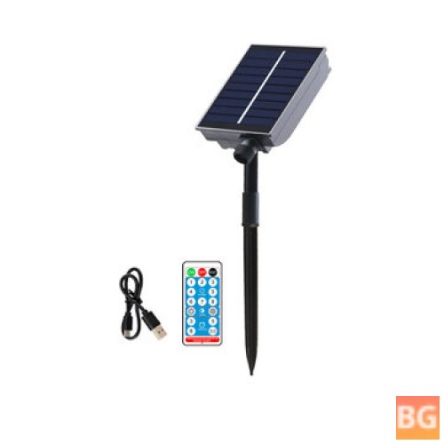 8-Mode Solar Panel with Remote for LED Lights