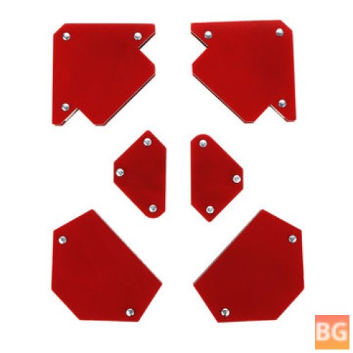 DrillPro 6pcs Triangle Welding Positioner - Magnetic Fixed Angle Soldering Locator