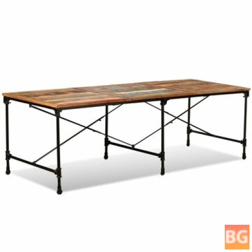 240-cm-Solid-Recycled-Wood dining table