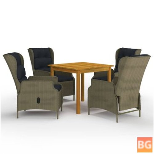 Brown Garden Dining Set