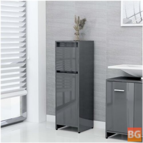 Bathroom Cabinet in Gloss Gray