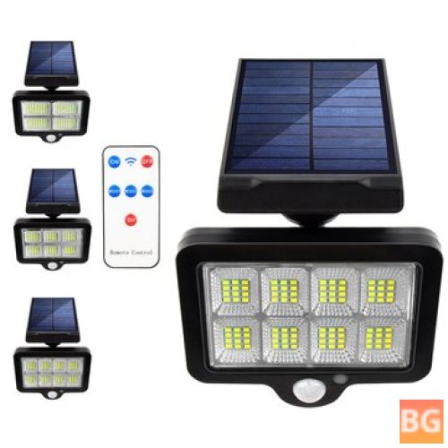 LED Solar Motion Sensor Lights Security lamp Floodlight with Remote Control