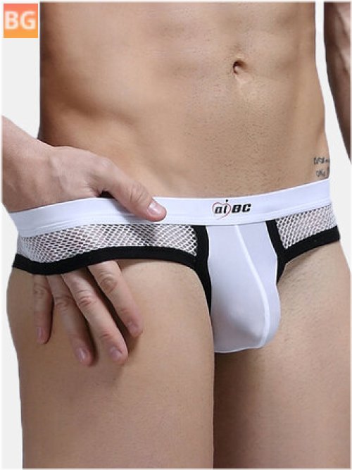 Breathable Splicing Briefs for Men - Thin Mesh