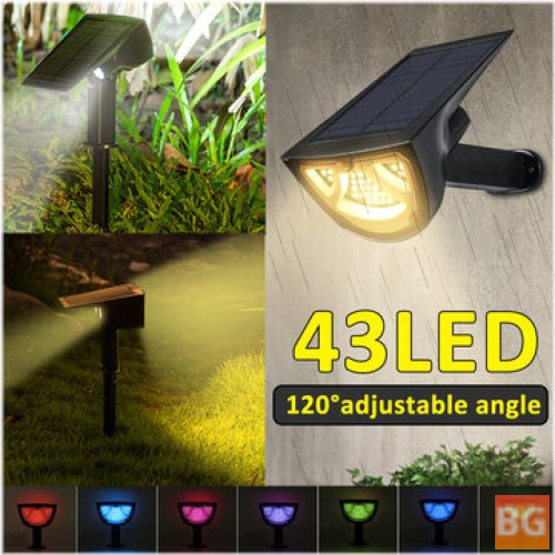 43 LED Solar Light - Front and Rear Lights Up