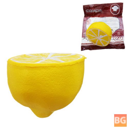 Squishy Half Lemon Soft Toy - 10cm Slow Rising