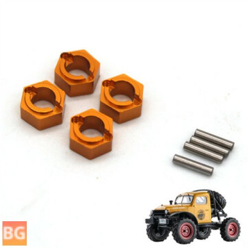 4PCS Metal Hex Adapter for FMS FCX24 POWER WAGON 12401 1/24 RC Car Vehicles