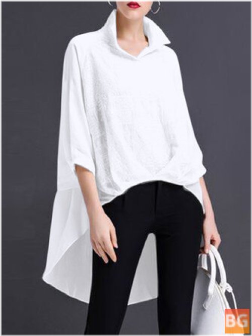 High-low A-line Blouse