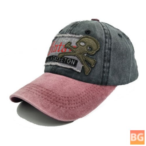 Sun Hat with Cartoon Embroidery - Baseball Cap