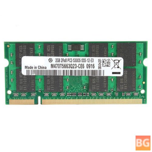 2GB PC2-5300 Memory for Laptops