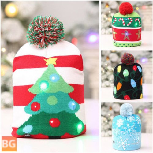LED Christmas Hat for Kids and Adults