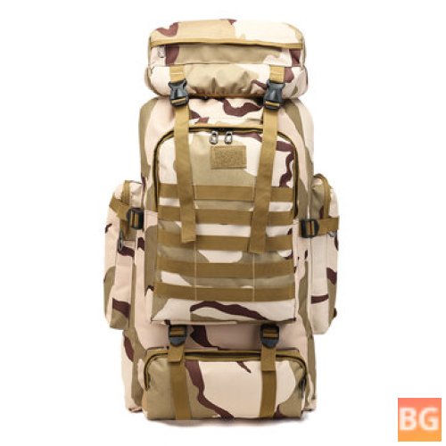80L Camo Waterproof Outdoor Backpack
