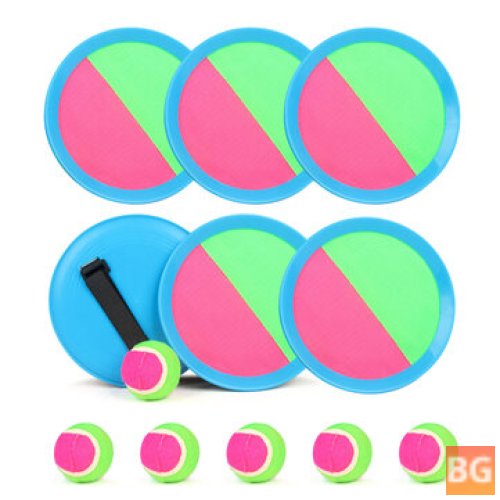 6 Rackets&6 BallsToss and Catch Paddle Game - Game with Bat and Ball