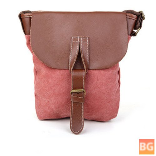 Women's Messenger Bag with Canvas