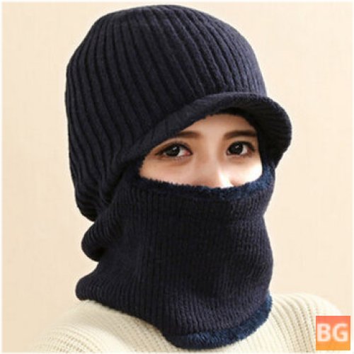 Wool Ear Face Protection with Velvet Warmth