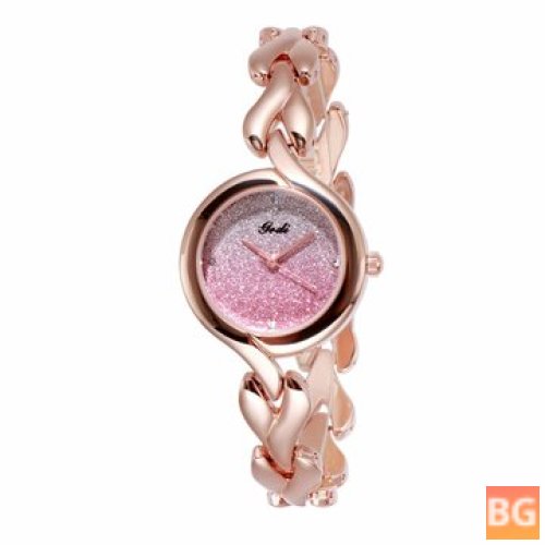 Gradient Dial Watch - Elegant Luxury Crystal Gradient Color Dial