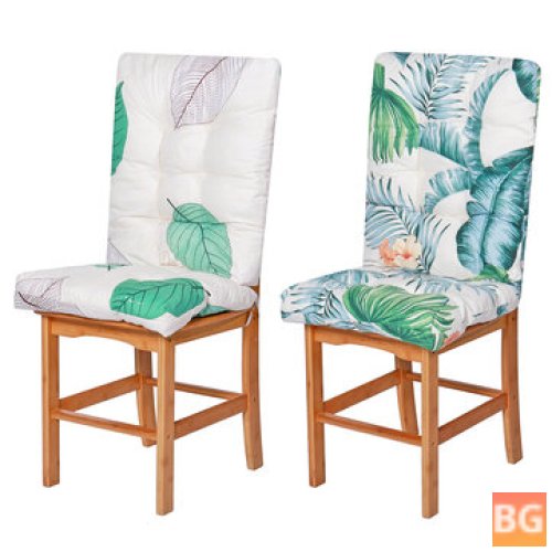 Outdoor Dining Chair with Cushion and UV Resistant Polyester Mat