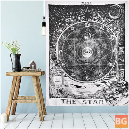 Sun Star Moon Tarot Tapestry - Wall Hanging Blanket