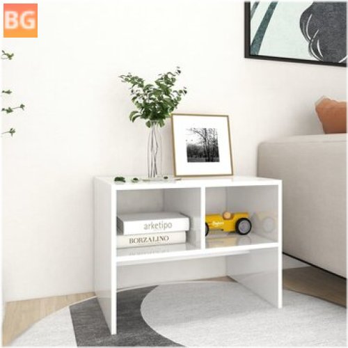 High Gloss White Side Table