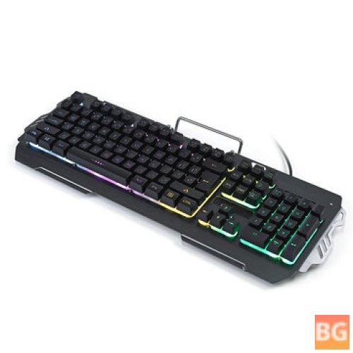 Waterproof LED Gaming Keyboard with Phone Holder