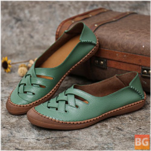 Flats for Women - Breathable Plus Size Hollow Spring Casual