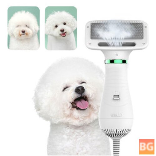 Pet Grooming Hair Dryer and Brush Combo