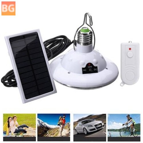 Remote Control Camping Light with E27 Solar Battery