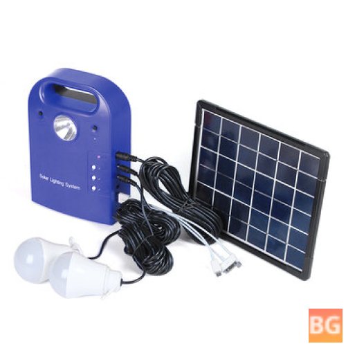 Portable Solar Charger with LED Light