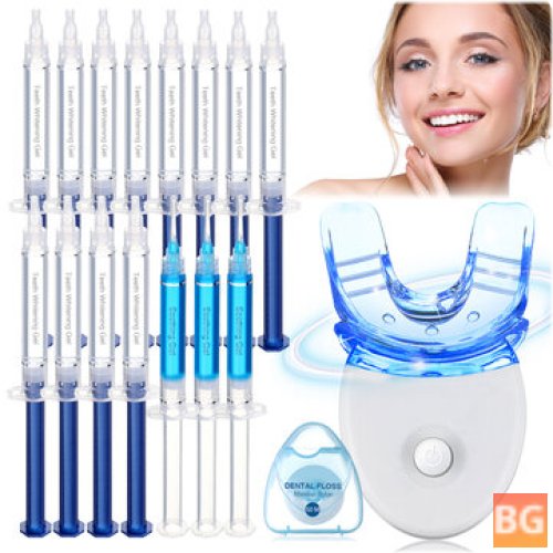 Teeth Whitening Kit with LED Light - 35% Carbamide Peroxide Dental Gel Whitening Tooth Whitening Set