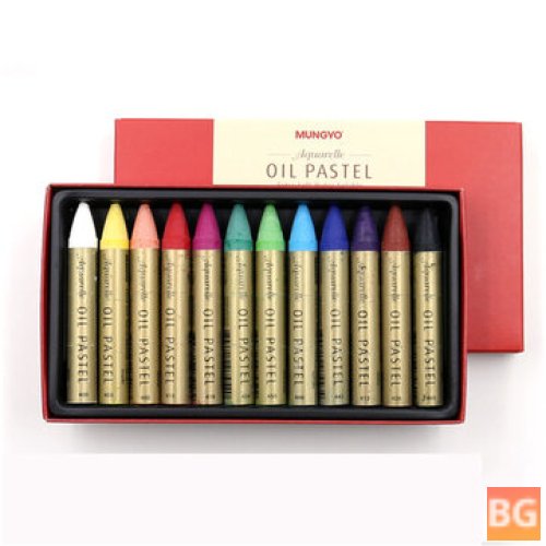 Water-Soluble Oil Painting Sticks - 24 Colors